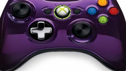 Microsoft Official Xbox 360 Wireless Controller - Chrome Purple (Xbox 360)