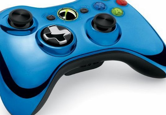Microsoft UK Ltd Official Xbox 360 Wireless Controller - Chrome Blue (Xbox 360)