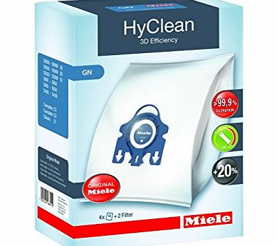 Miele GN HyClean 3D Efficiency Dustbags for Classic, Complete, S2000, S5000, and S8000 Series