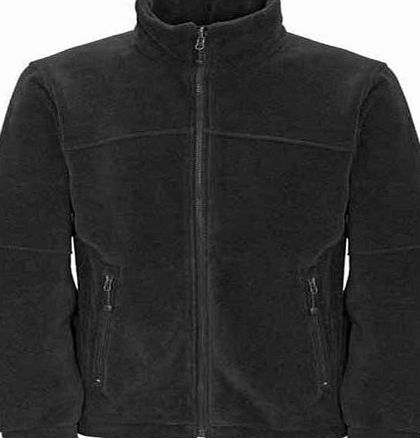 MIG - Mud Ice Gravel Mens Full Zip Classic Fleece Jackets Sizes XS to 4XL SUITABLE FOR WORK amp; LEISURE (4XL - XXXXL, BLACK)
