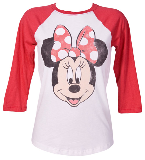 Ladies Minnie Mouse Baseball T-Shirt from Mighty
