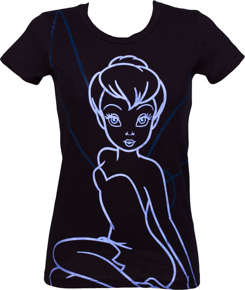 Ladies Neon Tinkerbell T-Shirt from Mighty Fine