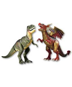 Mighty Megasaur/T-Rex Remote Control Twin Pack