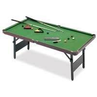 Mightymast Leisure 6ft Crucible 2 in 1 Snooker and Pool Table Green Cloth