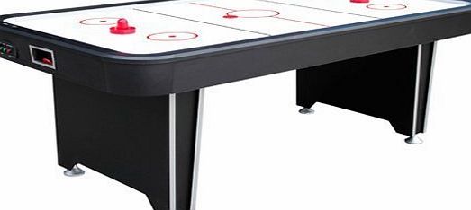 Mightymast Leisure New 7ft Twister Air Hockey Table with Pushers amp; Pucks Matt Black