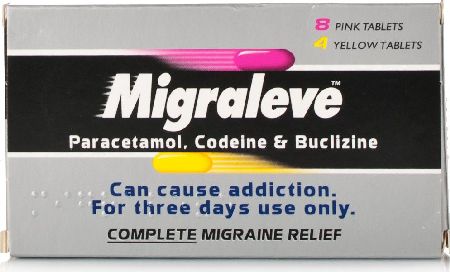 Migraleve, 2102[^]0011144 8 Pink 4 Yellow Tablets