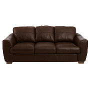 Milano large Leather Sofa, Chocolate
