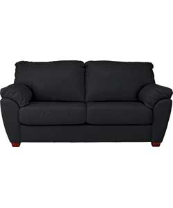 Milano Leather Sofa Bed - Black
