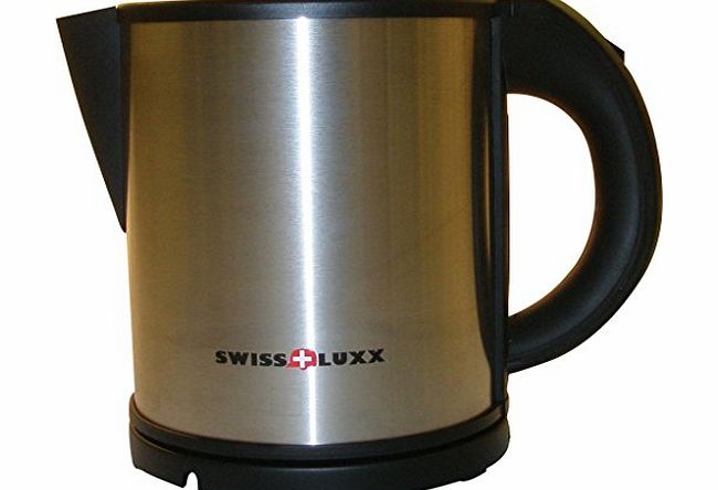 Swiss Luxx 1 Litre Stainless Steel 650W Low Wattage Cordless Kettle
