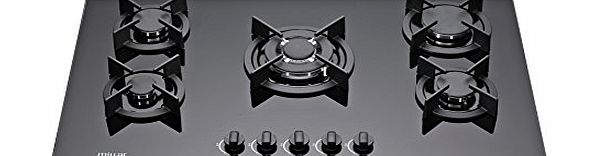 Millar  GH9051XB 90cm Built-in 5 Burner Gas on Glass Hob / Cooker / Cooktop with FFD