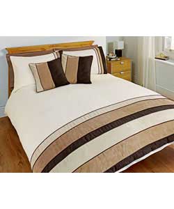 miller Suede Kingsize Bed Set - Natural