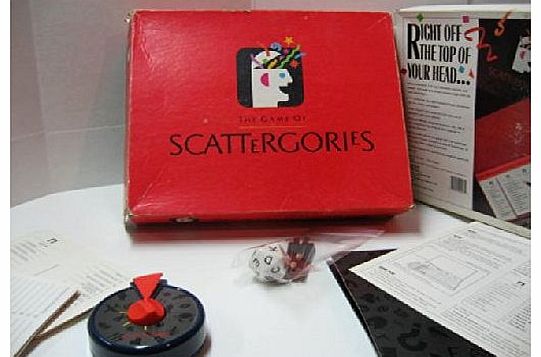 Milton Bradley The Game of Scattergories