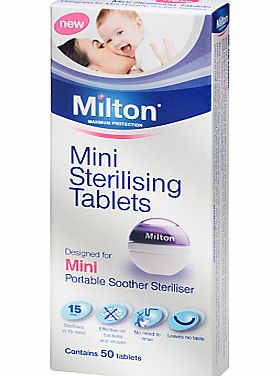 Milton Mini Sterilising Tablets, Pack of 50