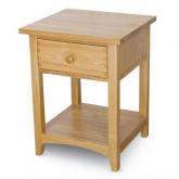 milton Pair of 1 Drawer Nightstands - Natural