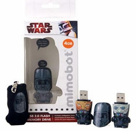 MIMOBOT Star Wars 4 GB USB 2.0 Flash Drive - Darth Vader