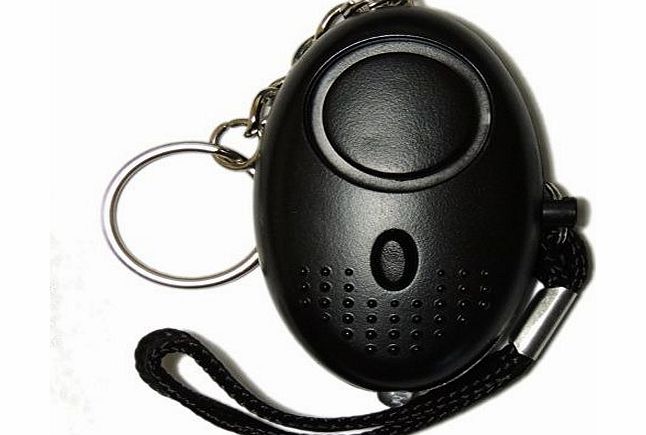 Police Approved Black Mini Minder Loud Personal Staff Panic Rape Attack Safety Security Alarm with Torch 140db - Secured by Design Approved (Police Preferred Specification) - FREE SHIPPING to all UK (