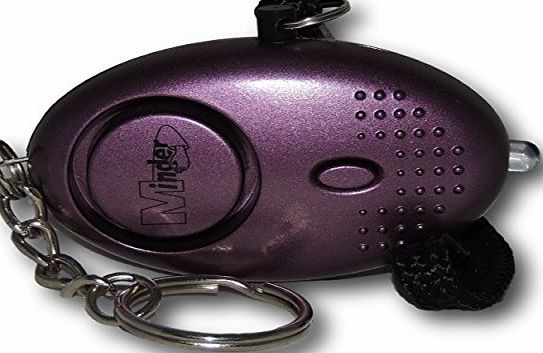 Police Approved Metallic Purple Mini Minder Loud Personal Staff Panic Rape Attack Safety Security Alarm 140db - Secured by Design Approved (Police Preferred Specification) - FREE SHIPPING to all UK (e
