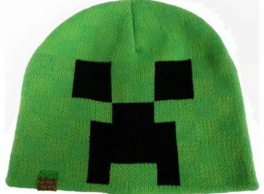 Minecraft Boys Green Beanie Hat - 11-14 Years