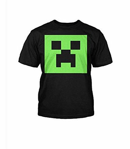 GLOW IN THE DARK BLACK T-SHIRT FOR BOYS 12-13 Years * by Mojang Fashion UK/Designed by Jinx * 100% Cotton * Brand New with Tags (12-13)