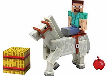 Overworld Steve ~2.6`` Minecraft Mini Fully Articulated Action Figure Pack