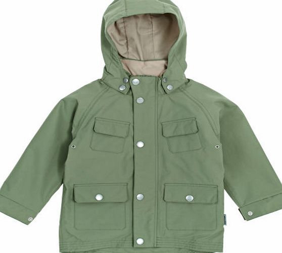 Mini A Ture Boys Jacket - Olive Green