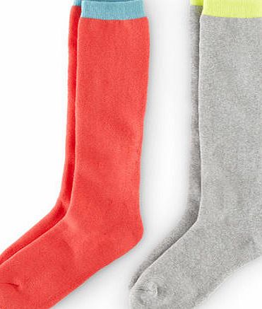 Mini Boden 2 Pack Ski Socks, Coral 34478610