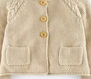 Mini Boden Cable Cardigan, Oatmeal Marl 34558627