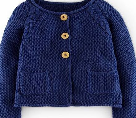 Mini Boden Cable Cardigan Soft Navy Mini Boden, Soft Navy