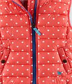 Mini Boden Chilly Days Gilet, Hot Coral Spot 34587790