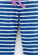 Mini Boden Cropped Sweatpants, Blue/Ecru Stripe 34514869