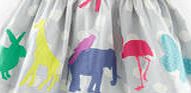Mini Boden Decorative Skirt, Light Grey Animals 34596205