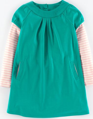 Mini Boden, 1669[^]34911032 Easy Jersey Dress Emerald Mini Boden, Emerald