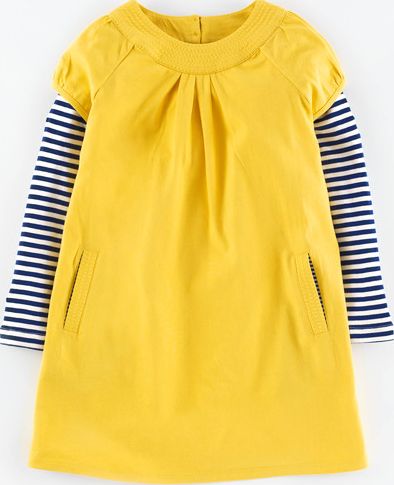 Mini Boden, 1669[^]34911198 Easy Jersey Dress Yellow Mini Boden, Yellow