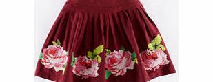 Mini Boden Embroidered Folk Skirt, Plum Rose 34299172