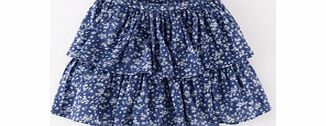 Mini Boden Flippy Floral Skirt, Soft Navy Pansy Bed 34201061