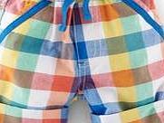 Mini Boden Fun Roll-up Trousers, Multi Check 34551457