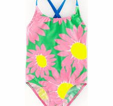 Mini Boden Fun Swimsuit, Cherry Blossom Wild Daisy,Souvenir