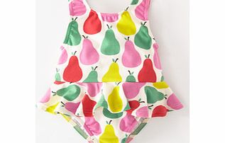 Mini Boden Girls Swimsuit, Candy Pink Little Pears,Multi