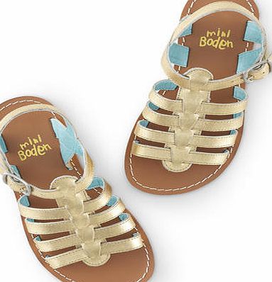 Mini Boden Gladiator Sandals, Gold 34524850