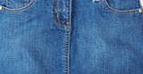 Mini Boden Heart Pocket Jeans Skirt, Mid Denim 34570382