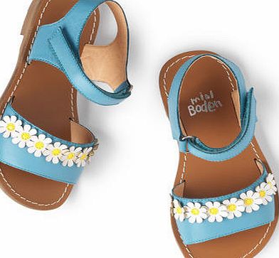 Mini Boden Holiday Sandals, Vintage Blue/Daisies 34593137