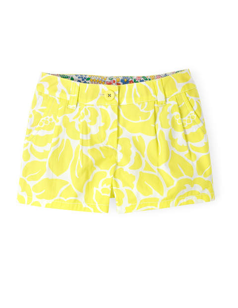 Mini Boden Holiday Shorts Sherbet Lemon Peony Mini Boden,