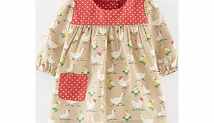 Mini Boden Hotchpotch Cotton Dress, Fawn Farmyard 34188060
