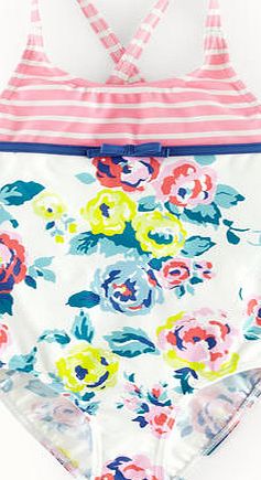 Mini Boden Hotchpotch Swimsuit, Sorbet English Bloom 34502070
