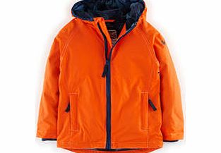 Mini Boden Jersey Lined Anorak, Goldfish,Navy/Ecru,Broccoli