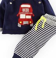 Mini Boden Knitted Play Set, Navy Bus 34545582