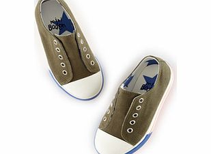 Mini Boden Laceless Canvas Pull-ons, Khaki,Blue,Red 34520700