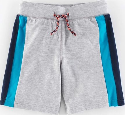 Mini Boden, 1669[^]34955211 Panelled Athletic Shorts Grey Marl/Atomic Blue