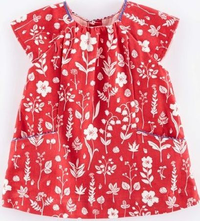Mini Boden, 1669[^]34987909 Pretty Printed Cord Baby Dress Raspberry Flower