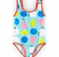 Mini Boden Printed Swimsuit, Opal Fruit Bowl,Forget Me Not